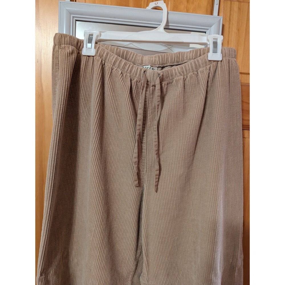 Orvis Jacket Womens 14 Tan Vintage Corduroy Button Front 2PC Set High Waist Pant - Picture 7 of 16